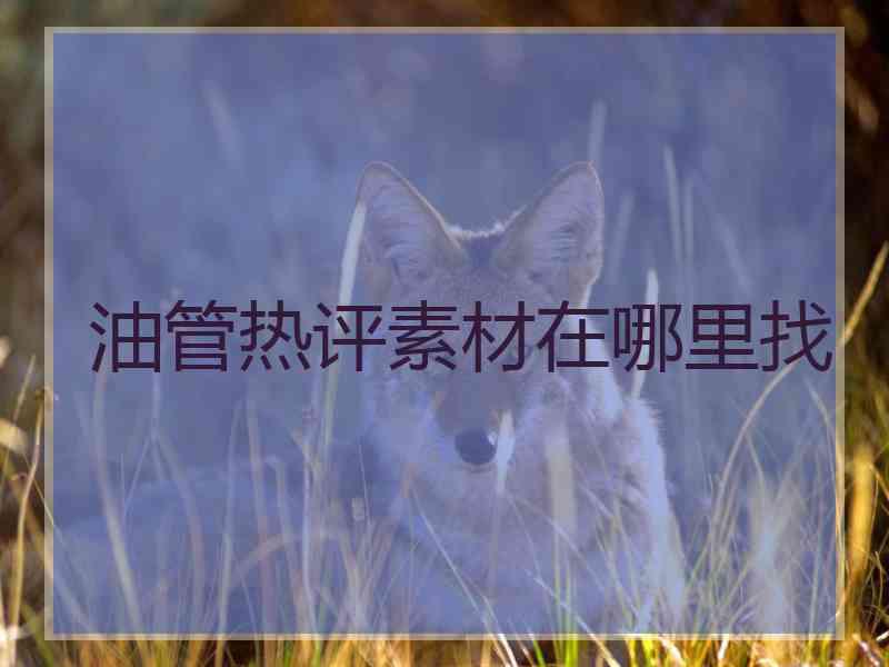 油管热评素材在哪里找