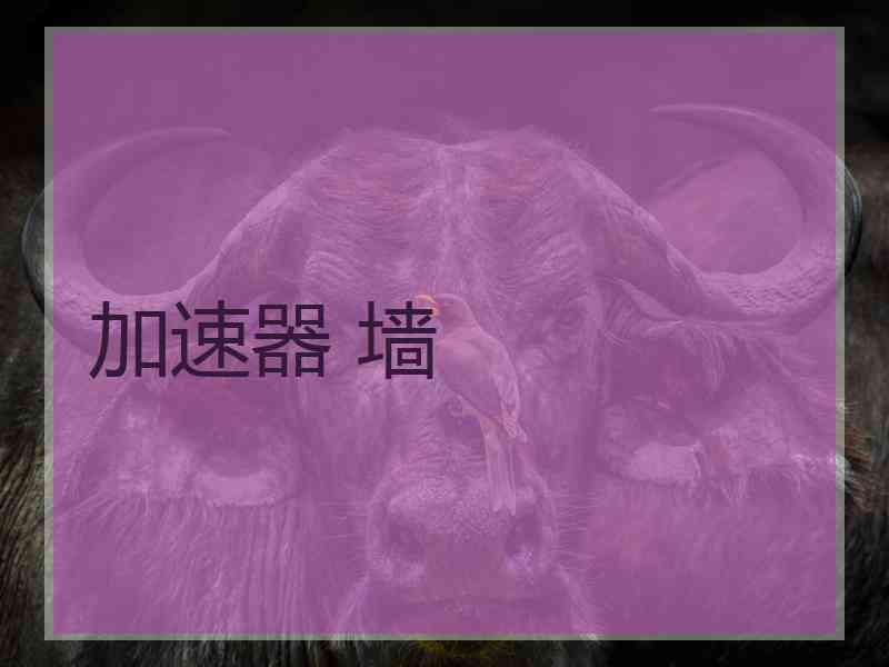 加速器 墙